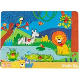 Moulin Roty Puzzle sonore animaux - Les Toupitis Multicolore taille unique