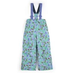 Bobo Choses Pantalon de Ski Fleuri Fibres Recyclées Turquoise 2/3 ans