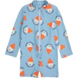 Bobo Choses Combinaison de Bain Bobo Fibres Recyclées Bleu 9 mois