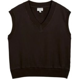 Emile et Ida Sweat Col V Coton Bio Yena - Collection Femme - Gris anthracite XXS