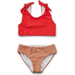 Liewood Maillot de Bain Polyester Recyclé Bow Rouge 12/18 mois