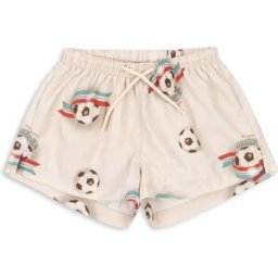 Konges Sløjd Short de Bain Pomio Football Fibres Recyclées Beige 12 mois
