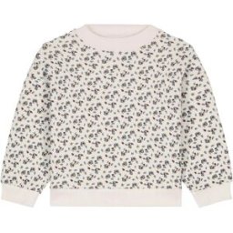 Louise Misha Sweat Rosalia Fleuri Coton Bio Crème 6 mois