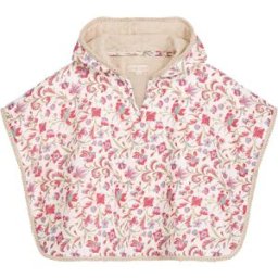 Louise Misha Poncho de bain Mael en coton bio Crème 3/9 mois