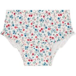 Petit Bateau Culotte de Bain Bayadou Fibres Recyclées Blanc 6 mois