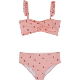 Emile et Ida Maillot de Bain Bandeau Fraises Rose 3 ans