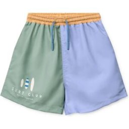 Liewood Short de Bain Duke Colorblock Fibres Recyclées Bleu 18 mois