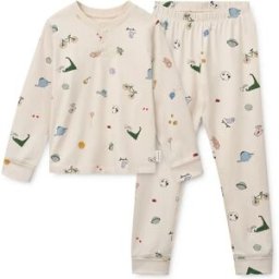 Liewood Pyjama Wilhelm Animaux Coton Bio Sable 18/24 mois