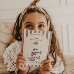 Zakuw Cartes anniversaire bébé Renard Max (Lot de 10)