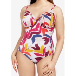 Chantelle - Maillot de bain 1 Pièce enveloppant Native Summer imprimé multicolore 90 D