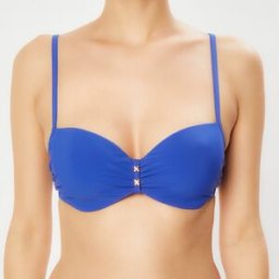 Chantelle - Haut de maillot de bain coques corbeille Memory Escape bleu électrique T.90E