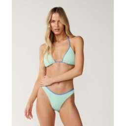 Rip Curl Bas de maillot de bain tanga taille haute Luxe Surf Aqua L Female