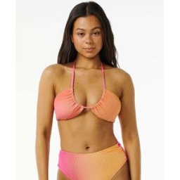 Rip Curl Haut de Maillot de bain bandeau Sunrise Rose/Orange M Female