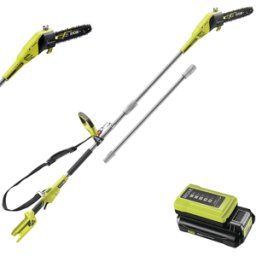Ryobi RY36PP25A-0 - Élagueuse à batterie sur perche - Guide de 25cm - MAX POWER 36V 2Ah