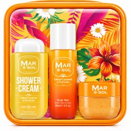 Coffret Salted Caramel & Pistachio – Brume 90 ml + Gommage 100 g + Crème de Douche 90 ml