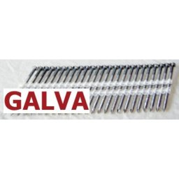 Pointes 20° GALVA TORSADEES 3.8x130 boite de 1500