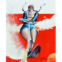 Compétition de ski nautique - Dossard n°7