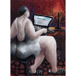 La fille au computer