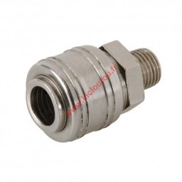 Coupleur rapide Euro filetage pour tuyau air comprimé 1/4" BSP