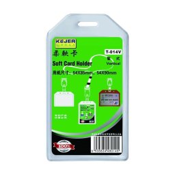 Porte carte semi rigide pvc - vertical