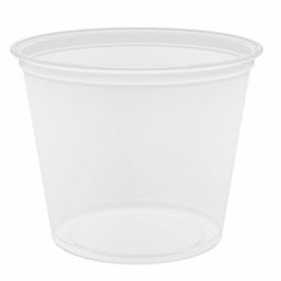 Pot sauce en plastique transparent 165 ml - carton de 2500 units