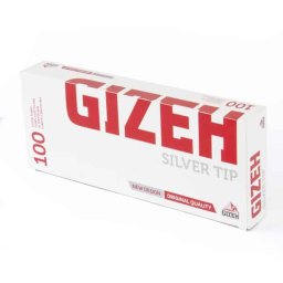 100 Tubes cigarettes Gizeh Silver Tip (Filtres en Papier)