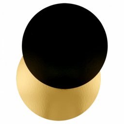 Support ptisserie rond double face OR et NOIR 40 cm - pack de 100