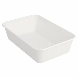 Barquette en cellulose naturelle fibre de canne sucre -Blanc -