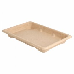 Sushi Box en cellulose naturelle fibre de canne sucre -Naturel -