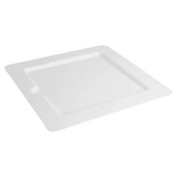 Assiette carr avec encoche en cellulose naturelle fibre de canne
