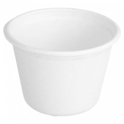 Pot sauce en cellulose naturelle fibre de canne sucre - Blanc -