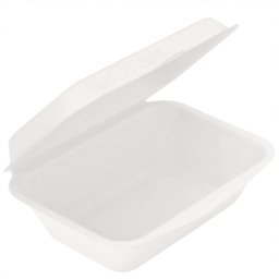 Coque 1 compartiment en cellulose naturelle fibre de canne sucre -