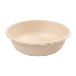 Saladier rond en cellulose naturelle fibre de canne sucre -Naturel -