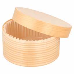 Mini bote cylindrique en bambou avec couvercle 150 ml - 8x4cm -