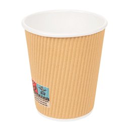 Gobelet KRAFT double paroi en carton 24 cl pour caf et boissons