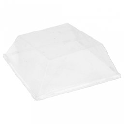 Couvercle en PET pour rfrence 215.78 - 13x13x2.5 cm - carton de 800