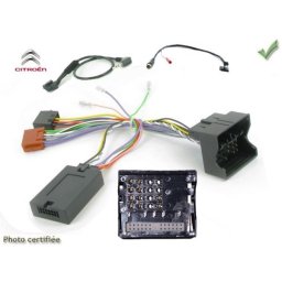 COMMANDE VOLANT Citroen Berlingo 2009- - Pour JVC complet avec interface specifique