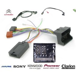 COMMANDE VOLANT CITROEN C5 2005- - Pour JVC FAKRA AVEC RADARS RECUL