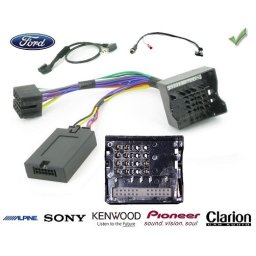 COMMANDE VOLANT Ford Transit Connect 2007-2009 - Pour JVC complet avec interface specifique