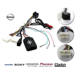 COMMANDE VOLANT Nissan QashQai 2014- - Pour JVC complet avec interface specifique