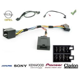 COMMANDE VOLANT Opel Meriva 2012- - Pour JVC complet avec interface specifique
