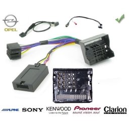 COMMANDE VOLANT Opel Zafira 2012- - Pour JVC complet avec interface specifique