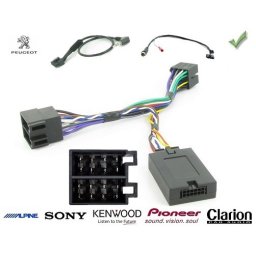 COMMANDE VOLANT Peugeot 307 2006- - Pour JVC complet avec interface specifique