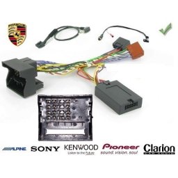 COMMANDE VOLANT Porsche Cayenne 2007-2010 - Pour JVC complet avec interface specifique