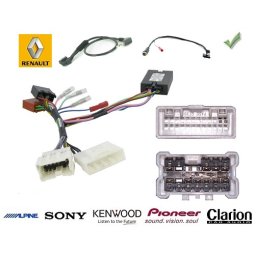 COMMANDE VOLANT RENAULT CLIO 2013- - Pour JVC complet avec interface specifique