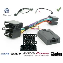 COMMANDE VOLANT Volkswagen Polo 2009- - Pour JVC complet avec interface specifique