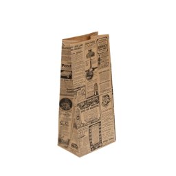 Sac papier SOS sans anses 15 + 10 x 32 cm TIMES KRAFT - carton de 1000