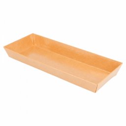 Barquette KRAFT pour sushi 19x8.5x3.5cm - carton de 1000 units