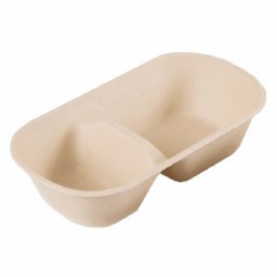 Lunch box 2 compartiments 1000 ml - Naturel - 23.2 x 13.3 x 6 cm -