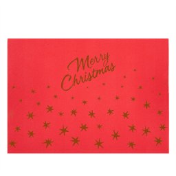 Set de table Soft 30x40 cm texture Dry Tissue MERRY CHRISTMAS - carton